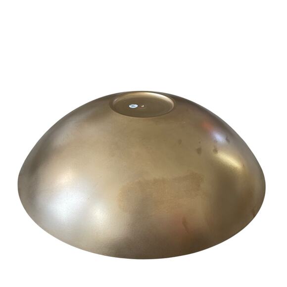 Dana Gibson Hand Painted Tole Sultan Bowl 16in Metal Hot Pink White Floral NEW - Picture 8 of 10